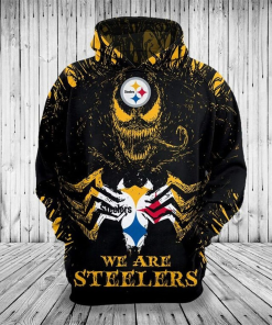 Pittsburgh Steelers Hoodies All Over Print Venom Pullover Hoodies