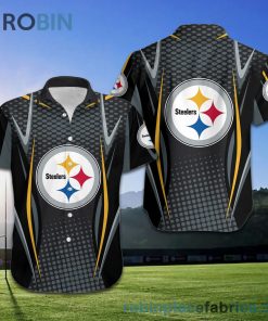 Pittsburgh Steelers NFL American Football Short Sleeve Button Down Hawaiian Shirt