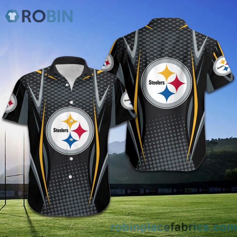 Pittsburgh Steelers NFL American Football Short Sleeve Button Down Hawaiian Shirt