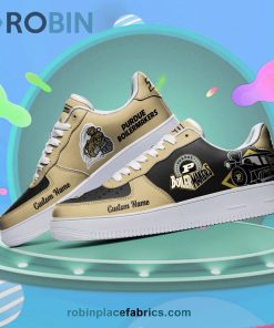 Purdue Boilermakers Mascot Logo NCAA Custom Name Air Force 1 AF1 Shoes