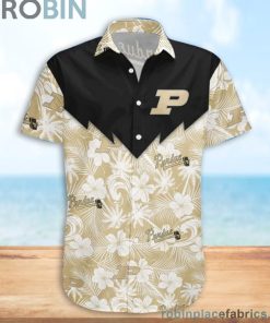 Purdue Boilermakers NCAA Tropical Seamless Casual Button Down Shirts