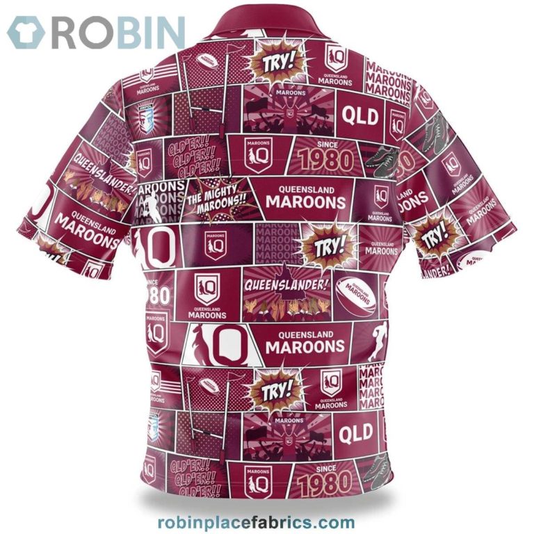 QLD Maroons Fanatic Button-Up Shirt