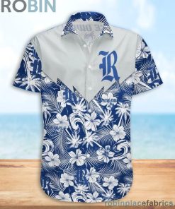 Rice Owls NCAA Tropical Seamless Casual Button Down Shirts