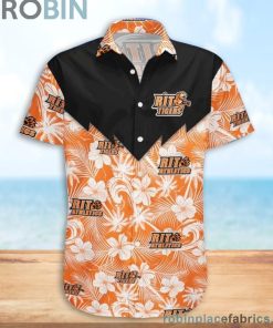 RIT Tigers NCAA Tropical Seamless Casual Button Down Shirts