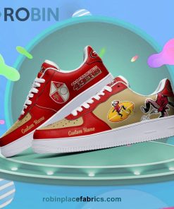 San Francisco 49ers Mascot Logo NFL Custom Name Air Force 1 AF1 Shoes