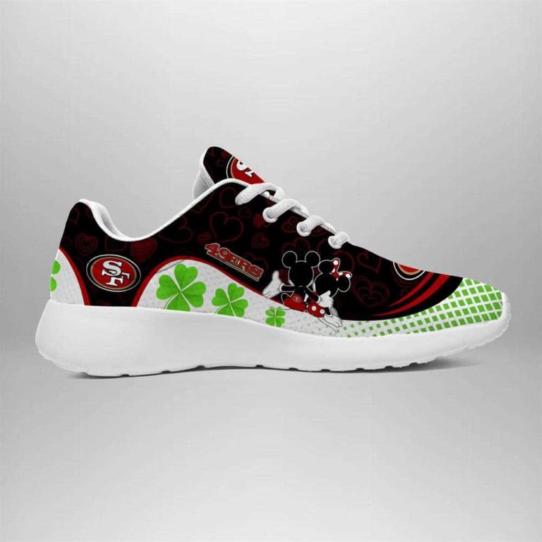 San Francisco 49ers Running Shoes Mickey Four Leaf Clovers