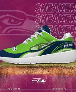 Seattle Seahawks Breathable Sports Shoes, Men and Women Casual Sneaker