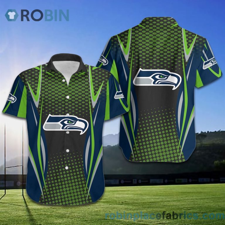 Seattle Seahawks NFL American Football Short Sleeve Button Down Hawaiian Shirt