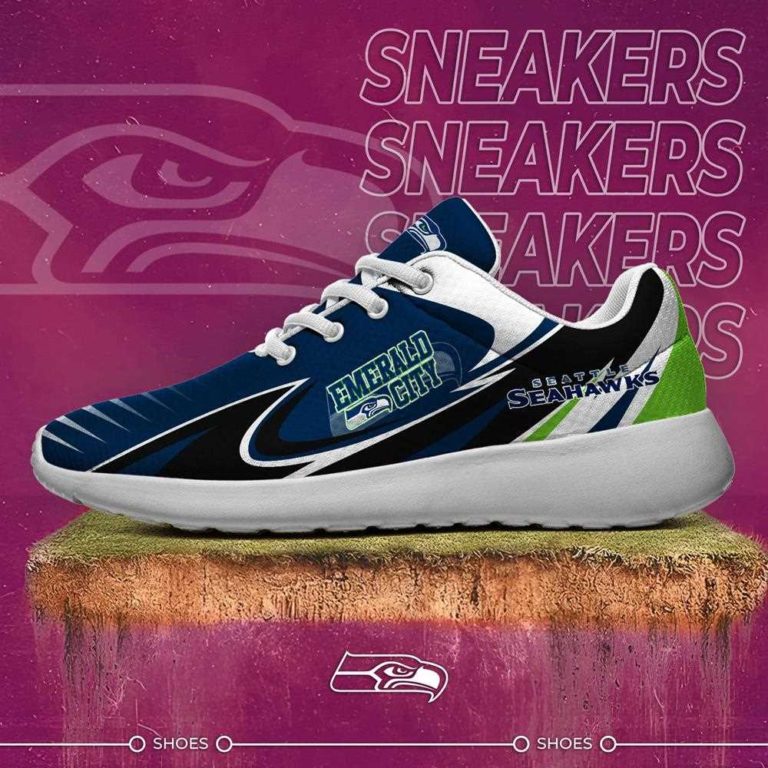 Seattle Seahawks Running Shoes For American Football Enthusiasts