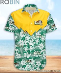 Siena Saints NCAA Tropical Seamless Casual Button Down Shirts