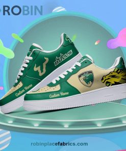 South Florida Bulls Mascot Logo NCAA Custom Name Air Force 1 AF1 Shoes