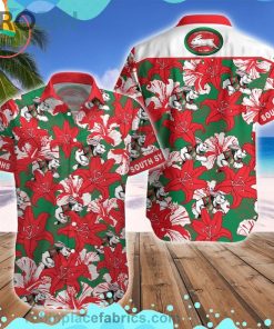 South Sydney Rabbitohs Mascot Short Sleeve Button Down Hawaiian Shirt
