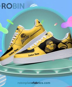 Southern Miss Golden Eagles Mascot Logo NCAA Custom Name Air Force 1 AF1 Shoes