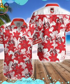 St. George Illawarra Dragons Mascot Short Sleeve Button Down Hawaiian Shirt