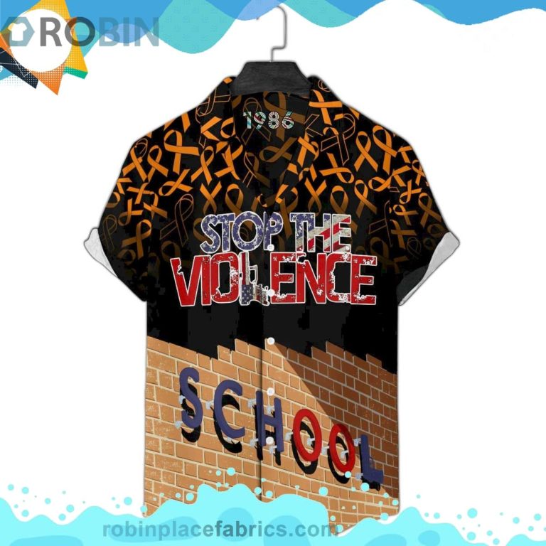 Stop Gun Violence Short Sleeve Button Down Hawaiian Shirt