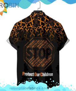 Stop Gun Violence Short Sleeve Button Down Hawaiian Shirt Stop Gun Violence Short Sleeve Button Down Hawaiian Shirt