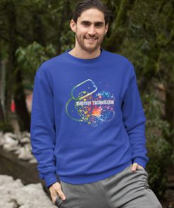 Dialysis Technician Nurse Watercol Heart Love Stethoscope RN Shirt