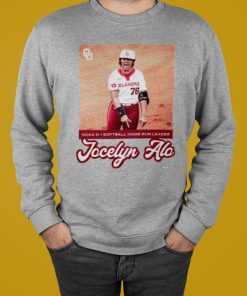 Jocelyn Alo Oklahoma Sooners Ncaa Softball Home Run Leader T-Shirt, Hoodie, Sweatshirt