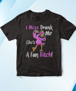 Flamingo I Miss Drunk Me She’s A Fun Bitch T-Shirt, Hoodie