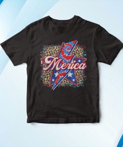 Leopard Merica American Flag T-Shirt, Hoodie