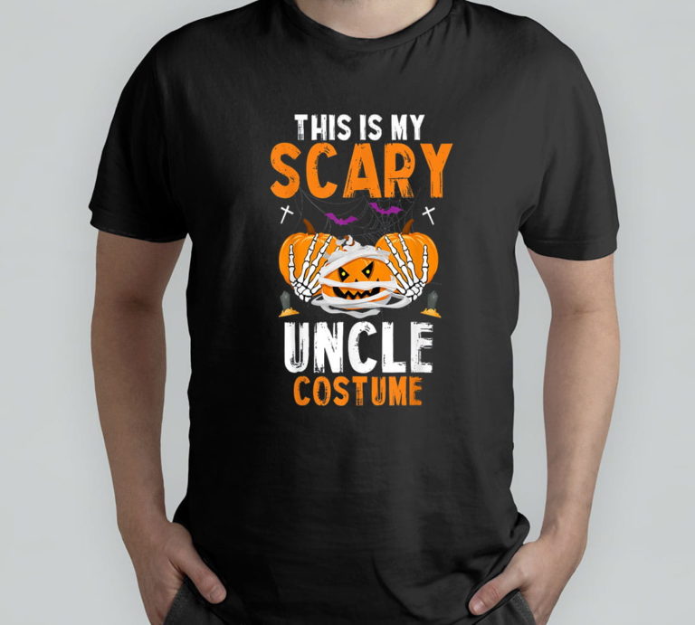 This Is My Scary Uncle Costume Pumpkin Funny Halloween T-Shirt, Hoodie, Sweatshirt