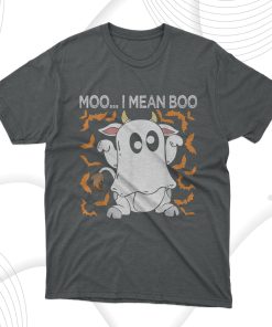 Moo I Mean Boo Halloween Ghost Cow Lover T-Shirt, Hoodie, Sweatshirt