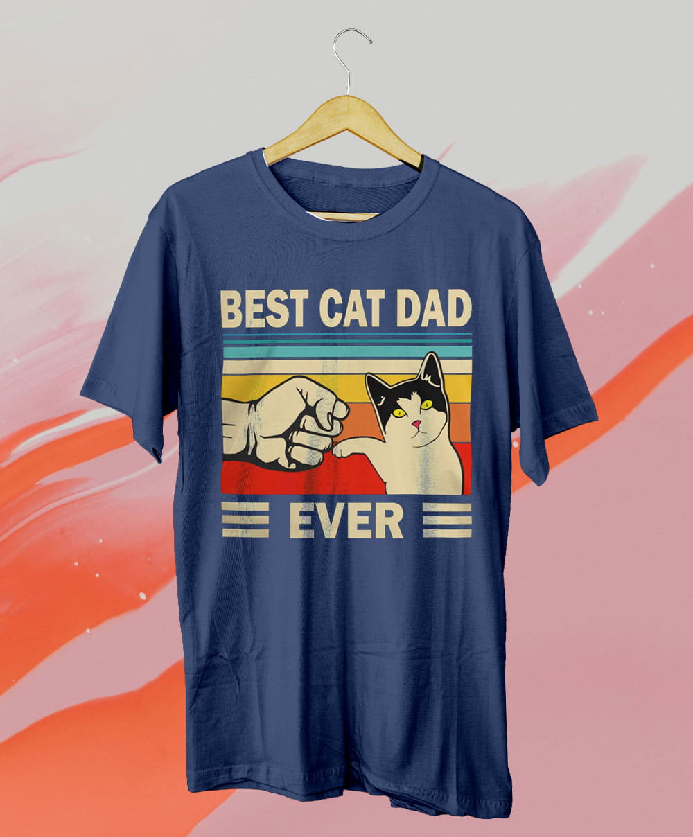 Best Cat Dad Ever Fathers Day T Shirt Hoodie Robinplacefabrics