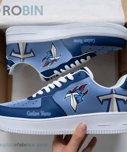 Tennessee Titans Mascot Logo NFL Custom Name Air Force 1 AF1 Shoes
