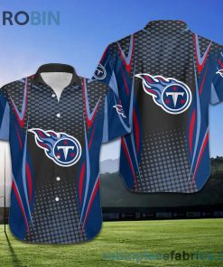 Tennessee Titans NFL American Football Short Sleeve Button Down Hawaiian Shirt