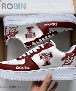 Texas A&ampM Aggies Mascot Logo NCAA Custom Name Air Force 1 AF1 Shoes