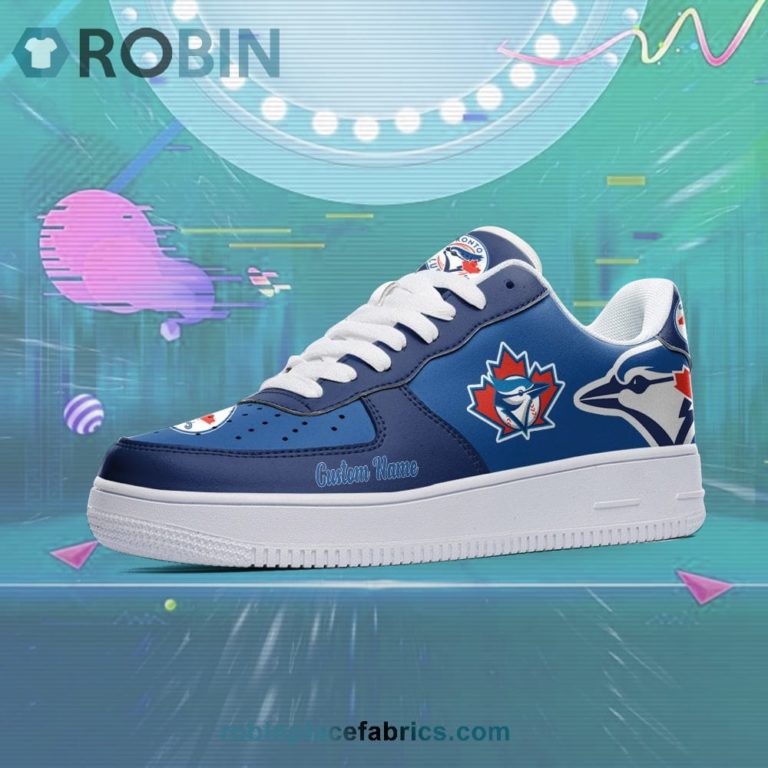 Toronto Blue Jays Mascot Logo MLB Custom Name Air Force 1 AF1 Shoes