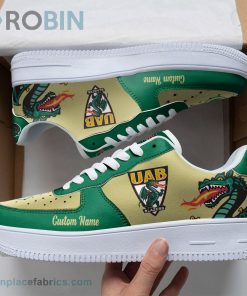 UAB Blazers Mascot Logo NCAA Custom Name Air Force 1 AF1 Shoes