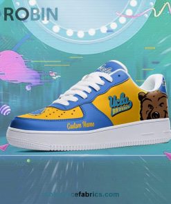 UCLA Bruins Mascot Logo NCAA Custom Name Air Force 1 AF1 Shoes