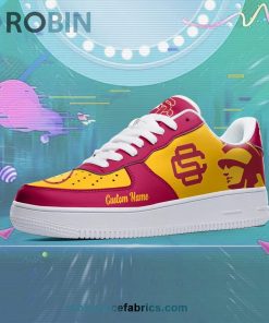 USC Trojans Mascot Logo NCAA Custom Name Air Force 1 AF1 Shoes