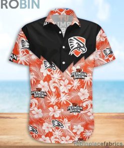 UTPB Falcons NCAA Tropical Seamless Casual Button Down Shirts UTPB Falcons NCAA Tropical Seamless Casual Button Down Shirts