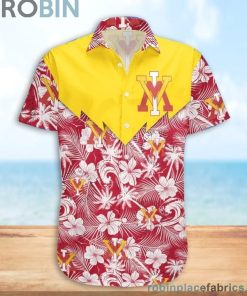 VMI Keydets NCAA Tropical Seamless Casual Button Down Shirts
