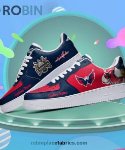 Washington Capitals Mascot Logo NHL Custom Name Air Force 1 AF1 Shoes Washington Capitals Mascot Logo NHL Custom Name Air Force 1 AF1 Shoes