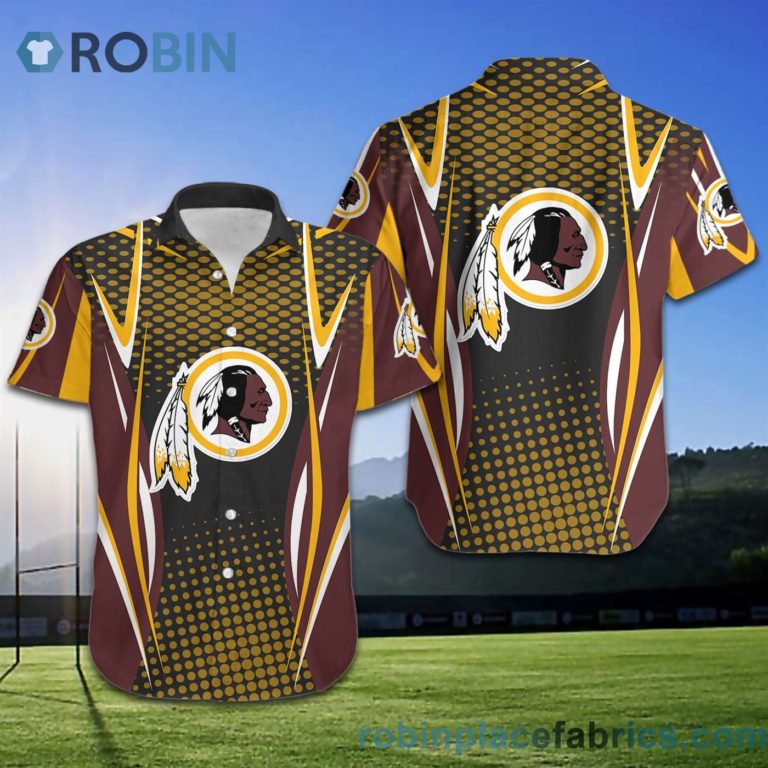 Washington Redskins NFL American Football Short Sleeve Button Down Hawaiian Shirt