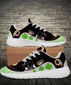 Washington Redskins Running Shoes Mickey Four Leaf Clovers
