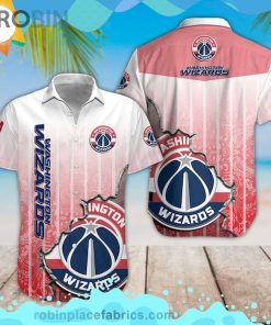 Washington Wizards Nba Short Sleeve Button Down Hawaiian Shirt Washington Wizards Nba Short Sleeve Button Down Hawaiian Shirt