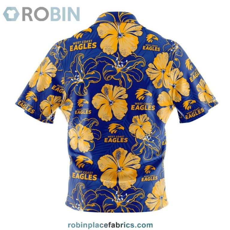 West Coast Eagles Floral Hawaiian Shirt
