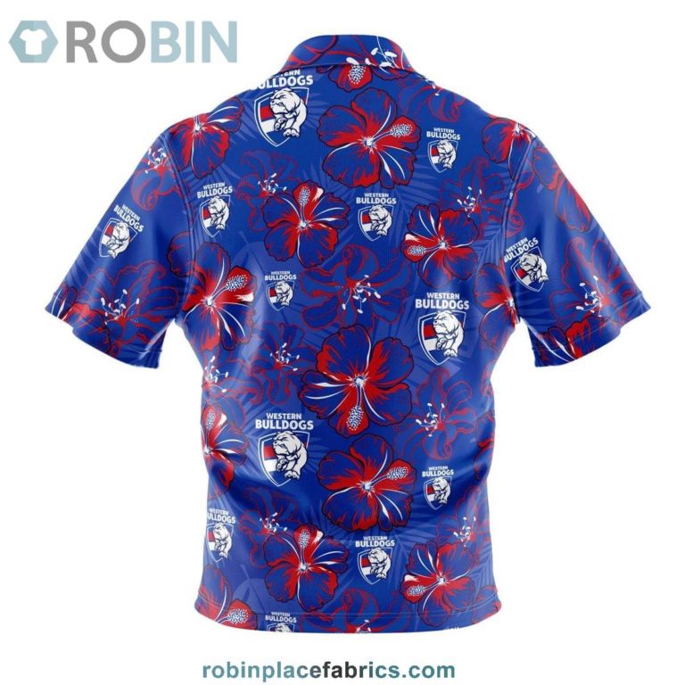 Western Bulldogs Floral Hawaiian Shirt