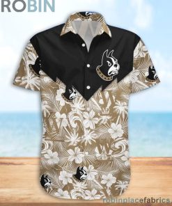 Wofford Terriers NCAA Tropical Seamless Casual Button Down Shirts