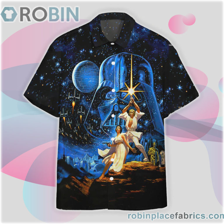 3D Star Wars The Force Hawaiian Shirt, Casual Short Sleeve Shirt