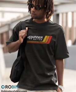 a t shirt black 4runner nation retro racing stripes b9ZrA
