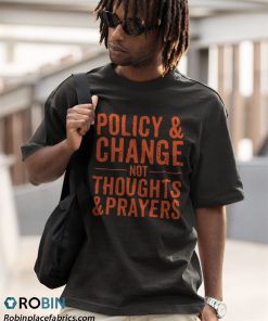 a t shirt black anti gun policy 26 change not thoughts 26 prayers wear orange eGTqO