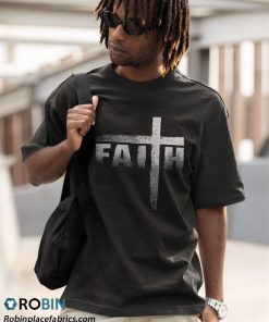 a t shirt black christian faith 26 cross zltQ9