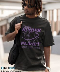 a t shirt black create a kinder planet aesthetic trend eGk9j