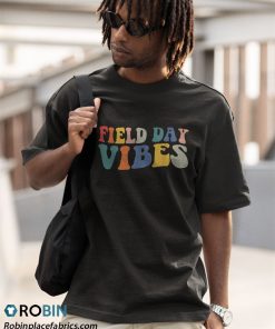 a t shirt black field day vibes teacher student cool last day of school CZ3my