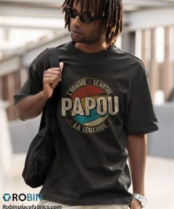 a t shirt black homme cadeau papou lhomme le mythe la lC3A9gende sWB4O